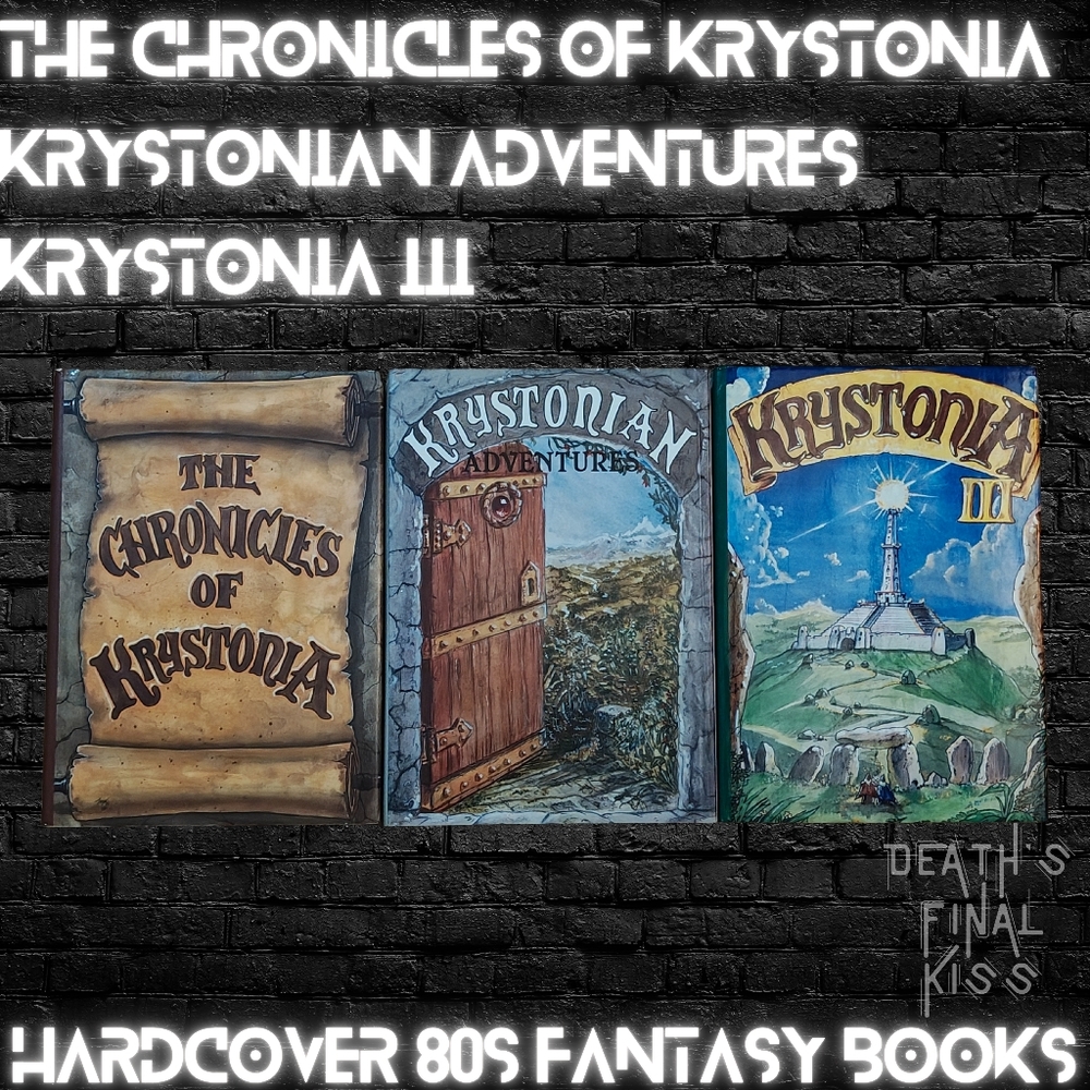 80s Vintage Fantasy Art Books Chronicles of Krystonia, Krystonian Adventures,III